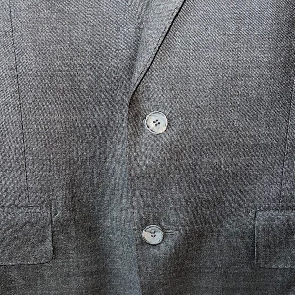 $499 SuitSupply Lazio slim fit charcoal gray Suit jacket VBC fabric 100% wool - Picture 7 of 11